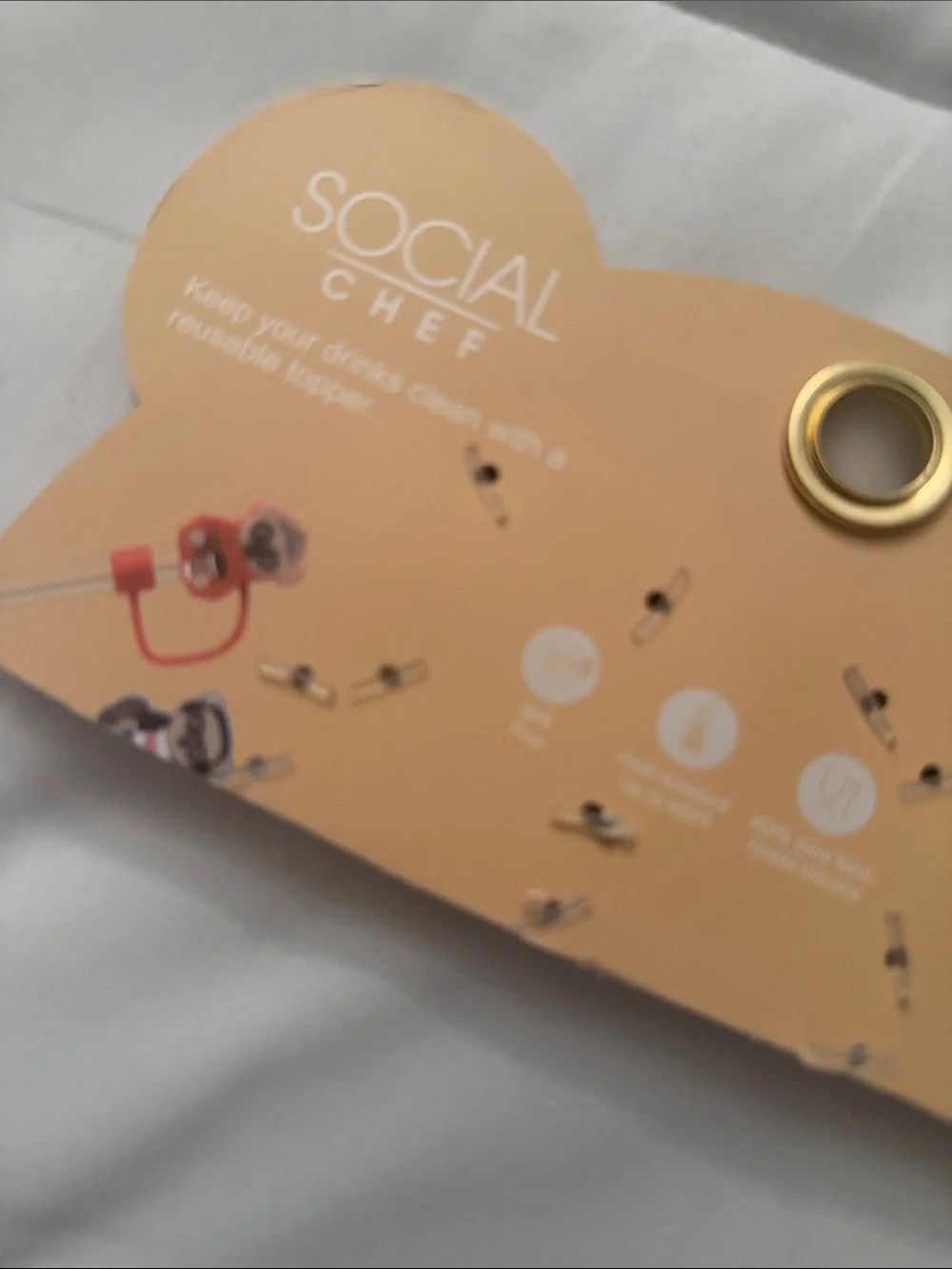 Social chef straw toppers